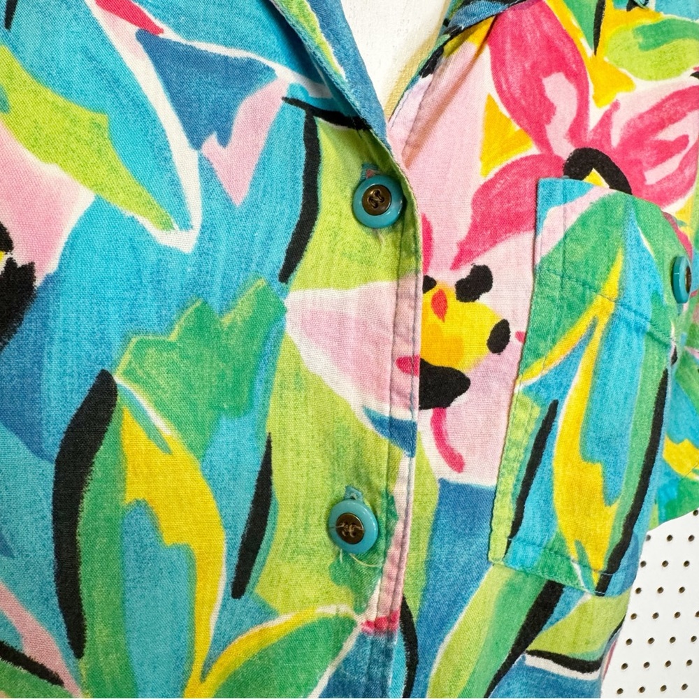 Vintage | Be Basic Essentials Tropical Floral But… - image 4